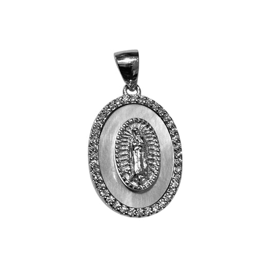 Virgin Mary Silver Small Pendant