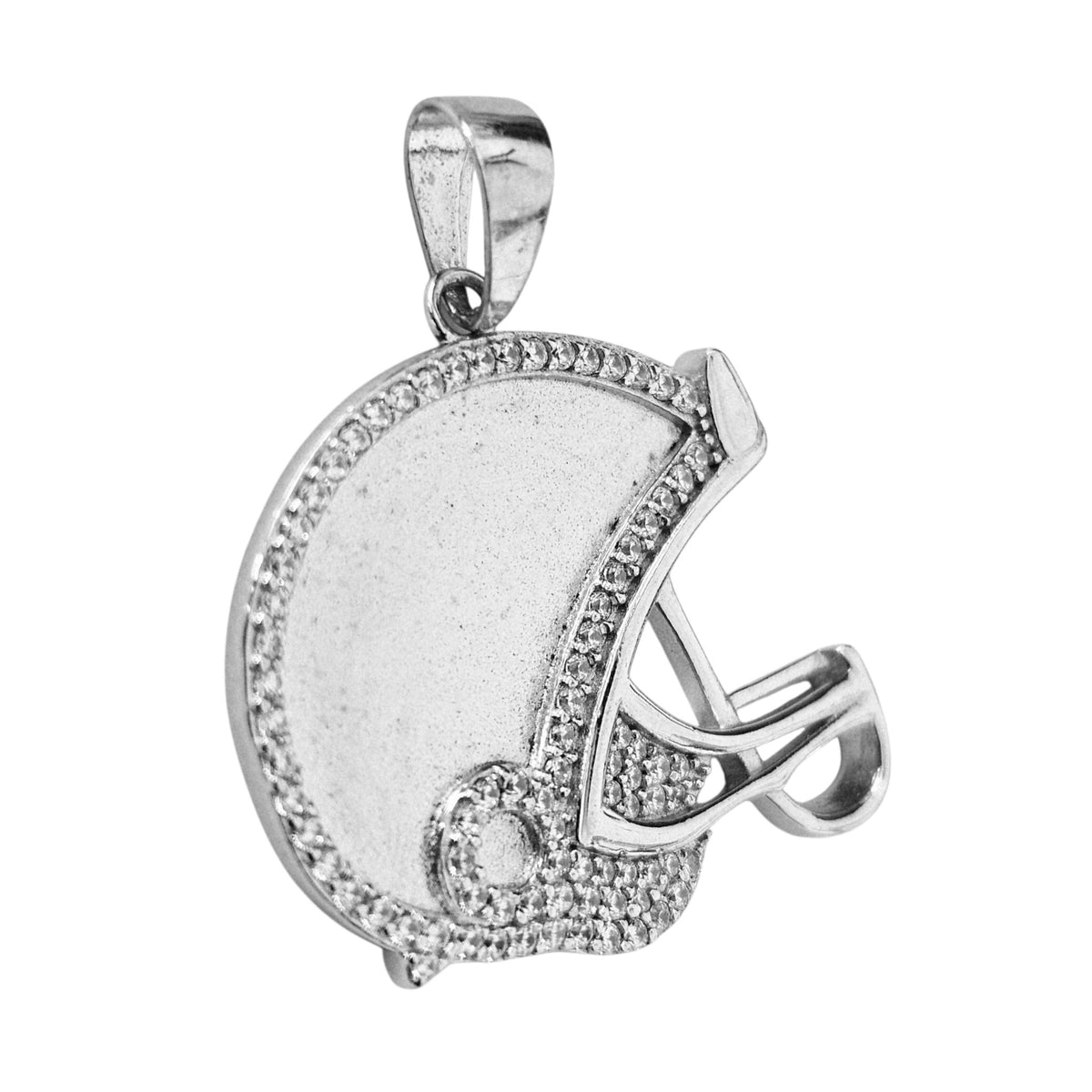 Football Helmet Silver 925 Pendant