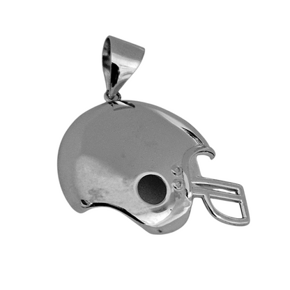 Football Helmet Pendant Silver 925