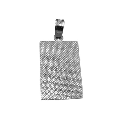 Mi Primera Comunion Silver Pendant Rectangle