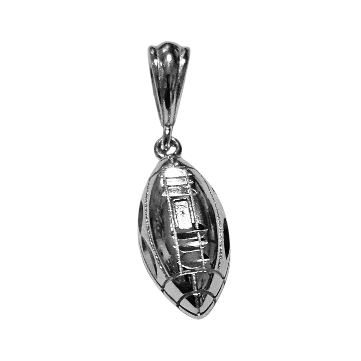 Football Pendant Silver 925 3D