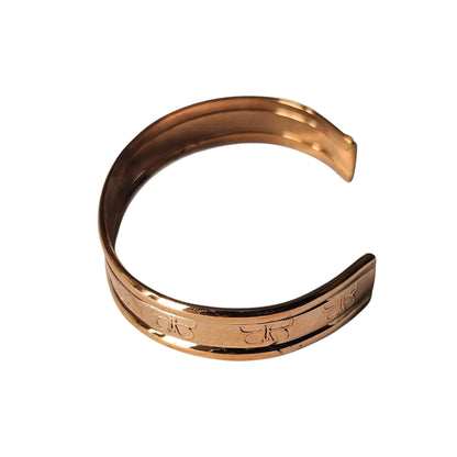 Copper Women Cuff Bracelet Butterfly Design