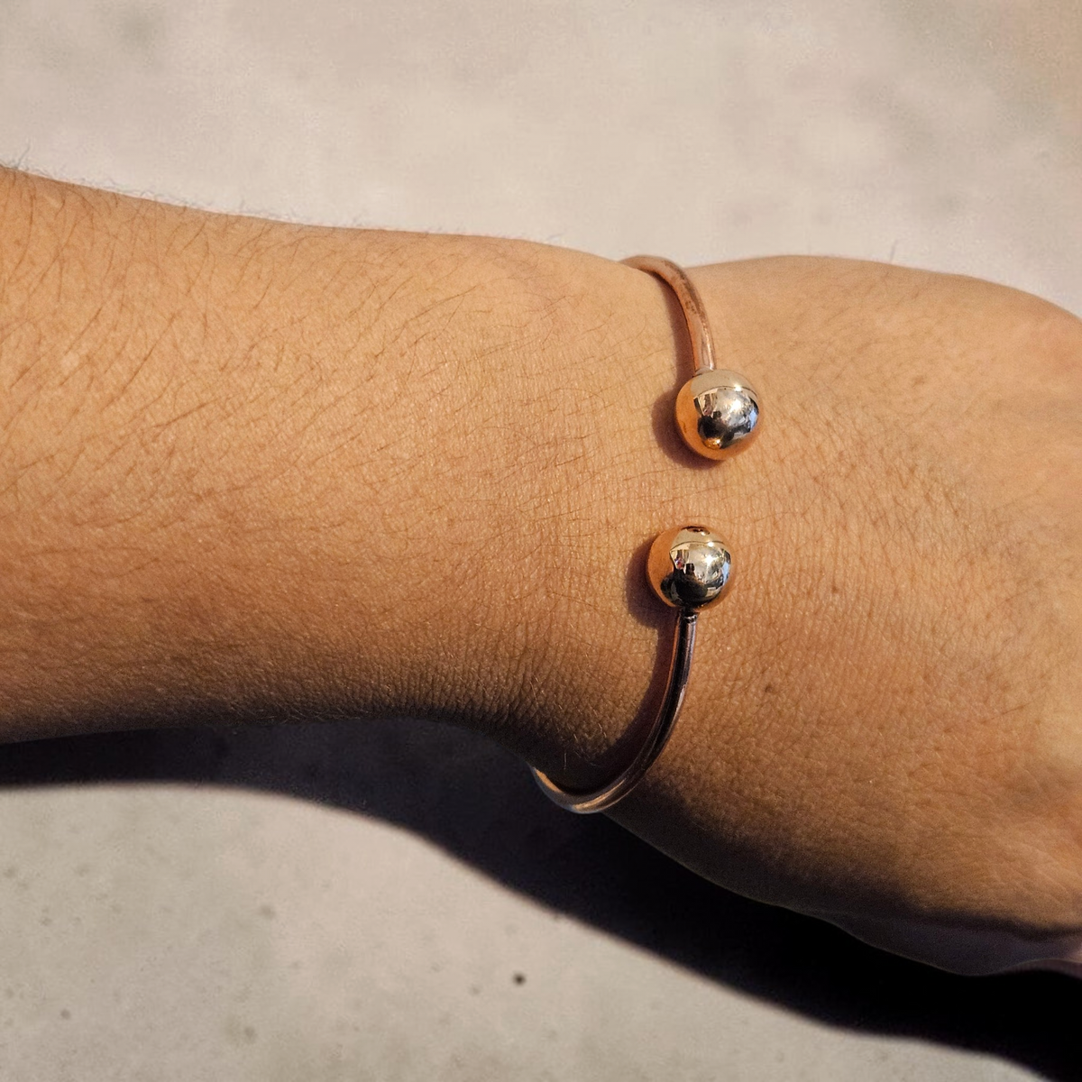 Polish Copper Cuff Bracelet Unisex