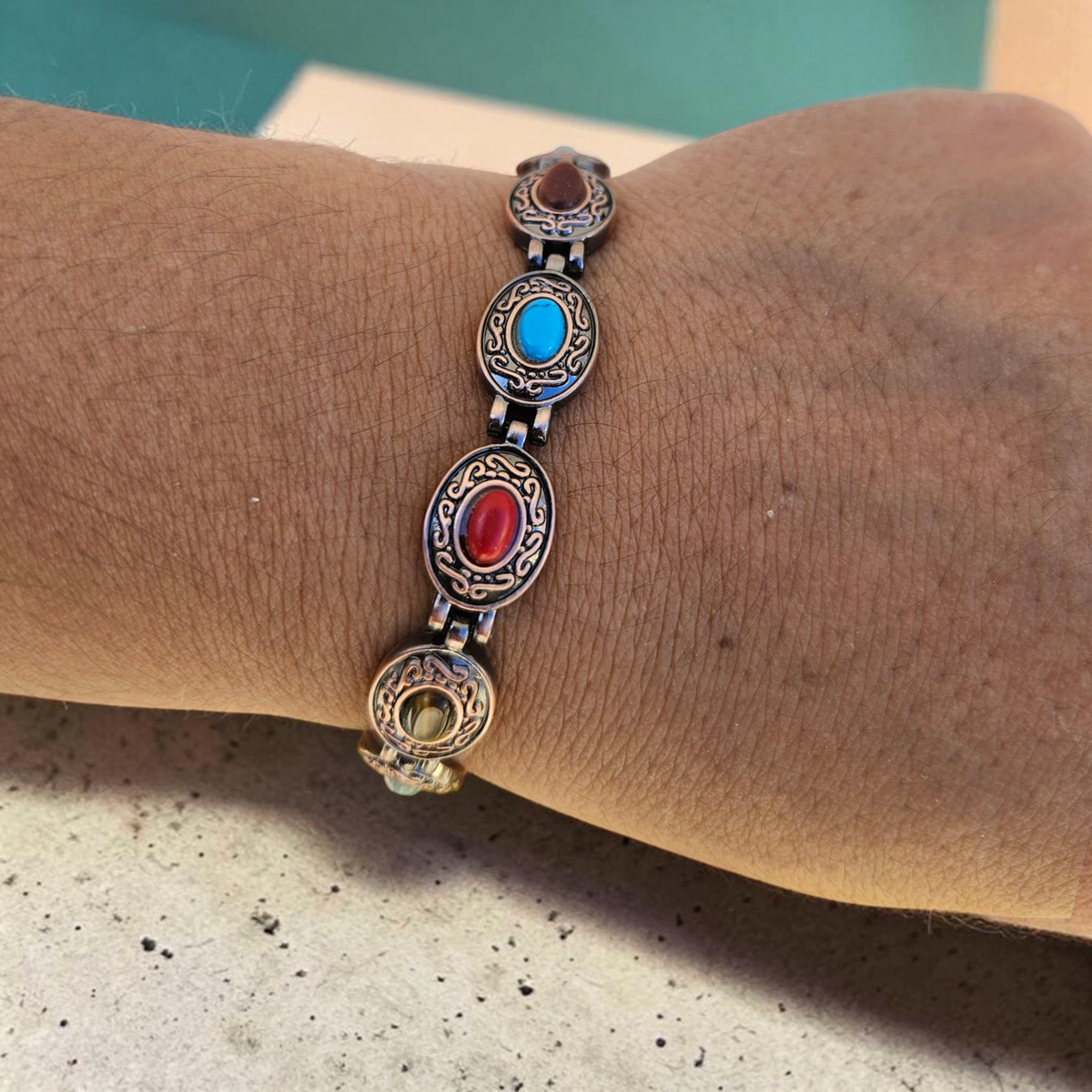 Magnetic Solid Copper Bracelet for Women