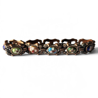 Magnetic Solid Copper Bracelet for Women Vintage Design