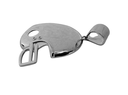 Football Helmet Pendant Silver 925