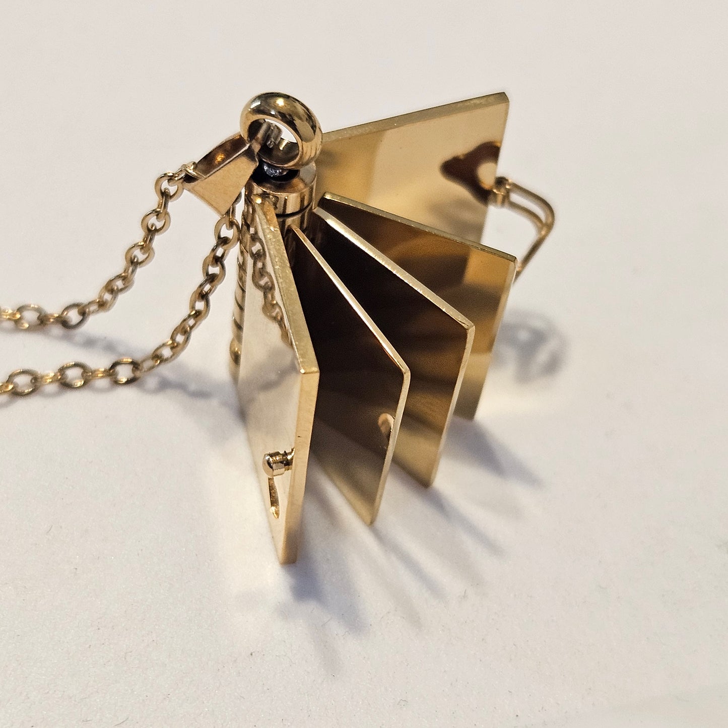 Storybook Stainless Steel Necklace Customizable with Lazer Engraving