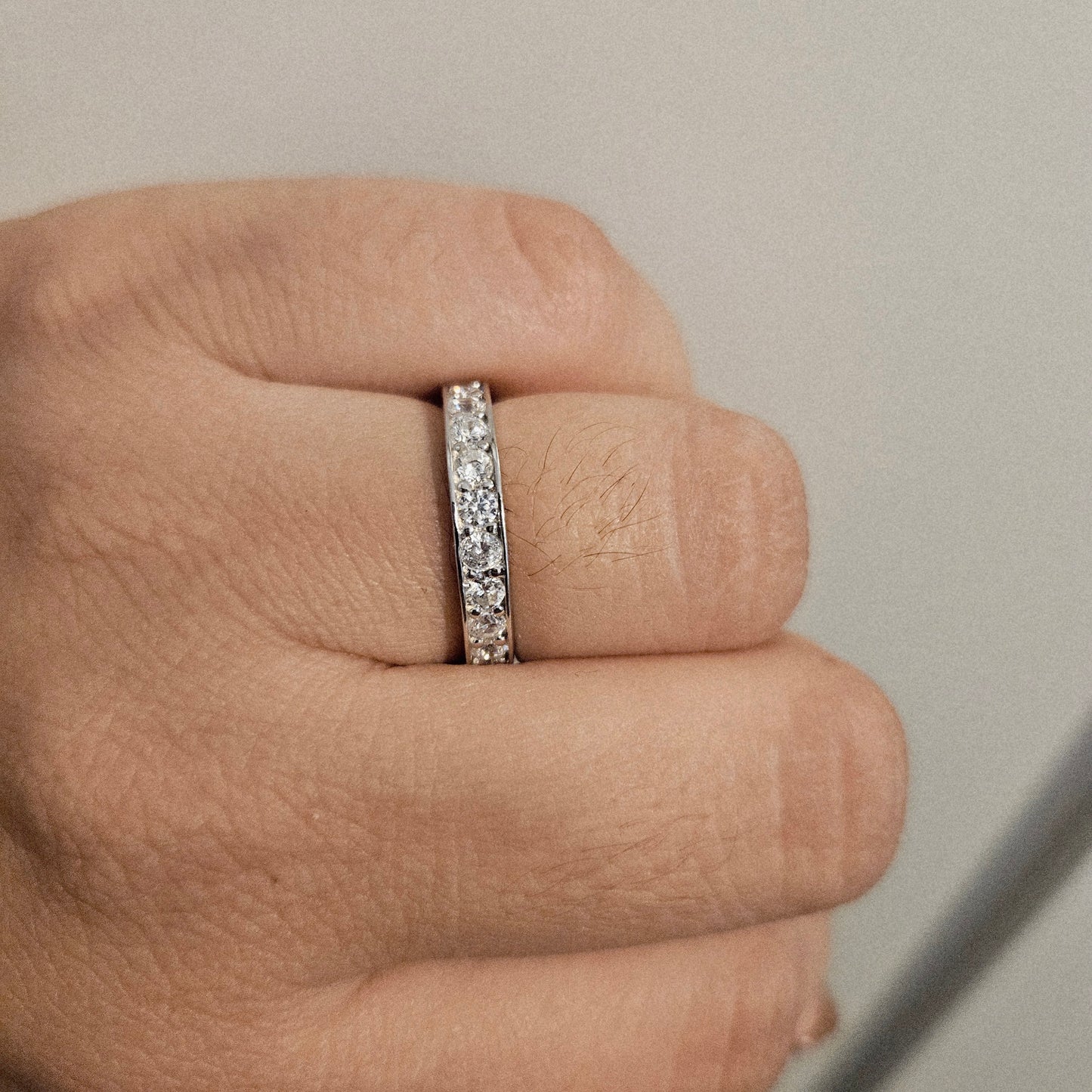 Eternity Cubic Zircobia Silver 925 Band