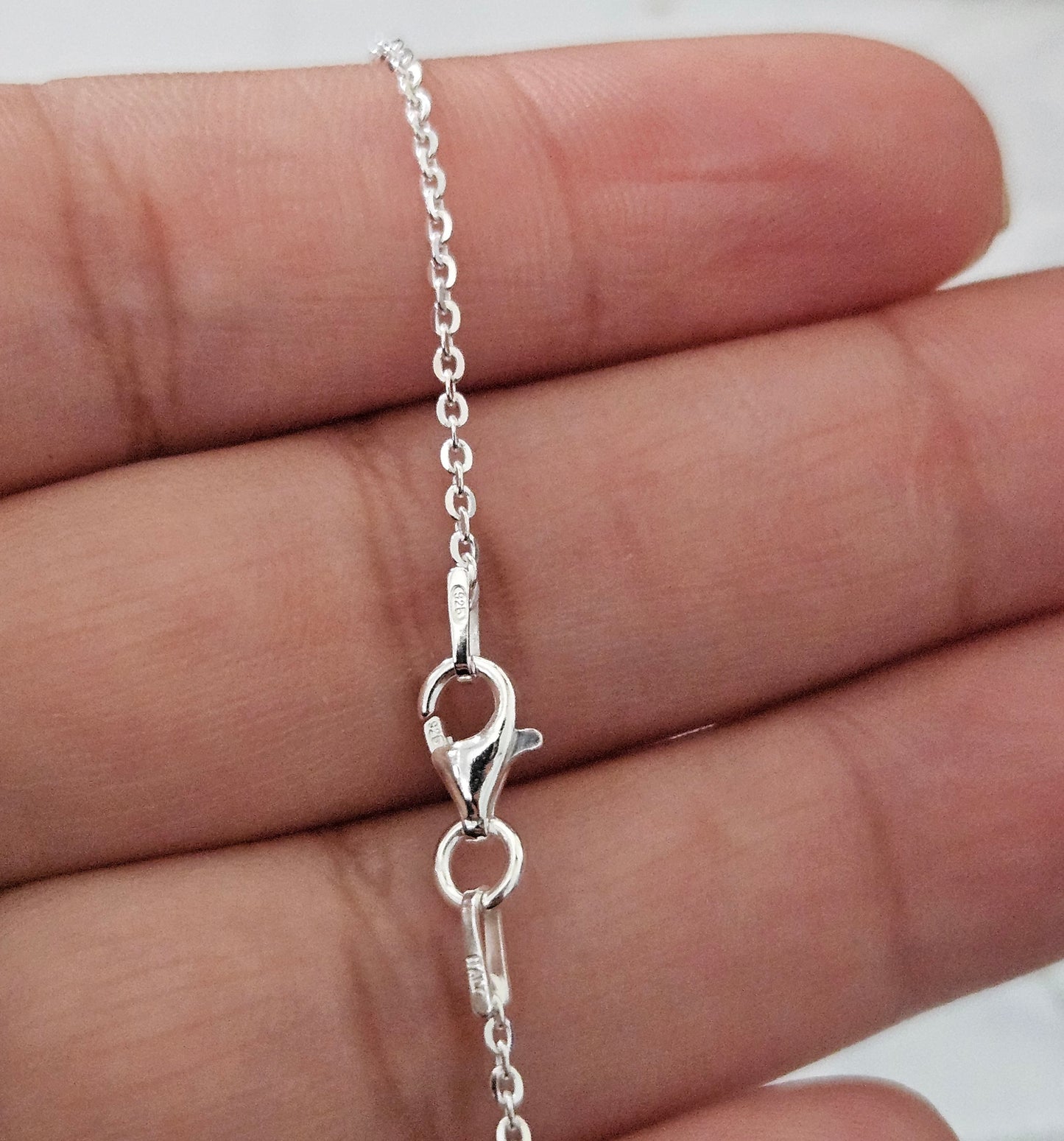 Brillantina Chain Italian Solid 925 Sterling Silver for Men, Women 1 mm