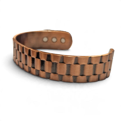 Magnetic Solid Copper Men Cuff Bracelet