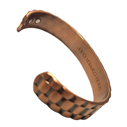Magnetic Solid Copper Men Cuff Bracelet