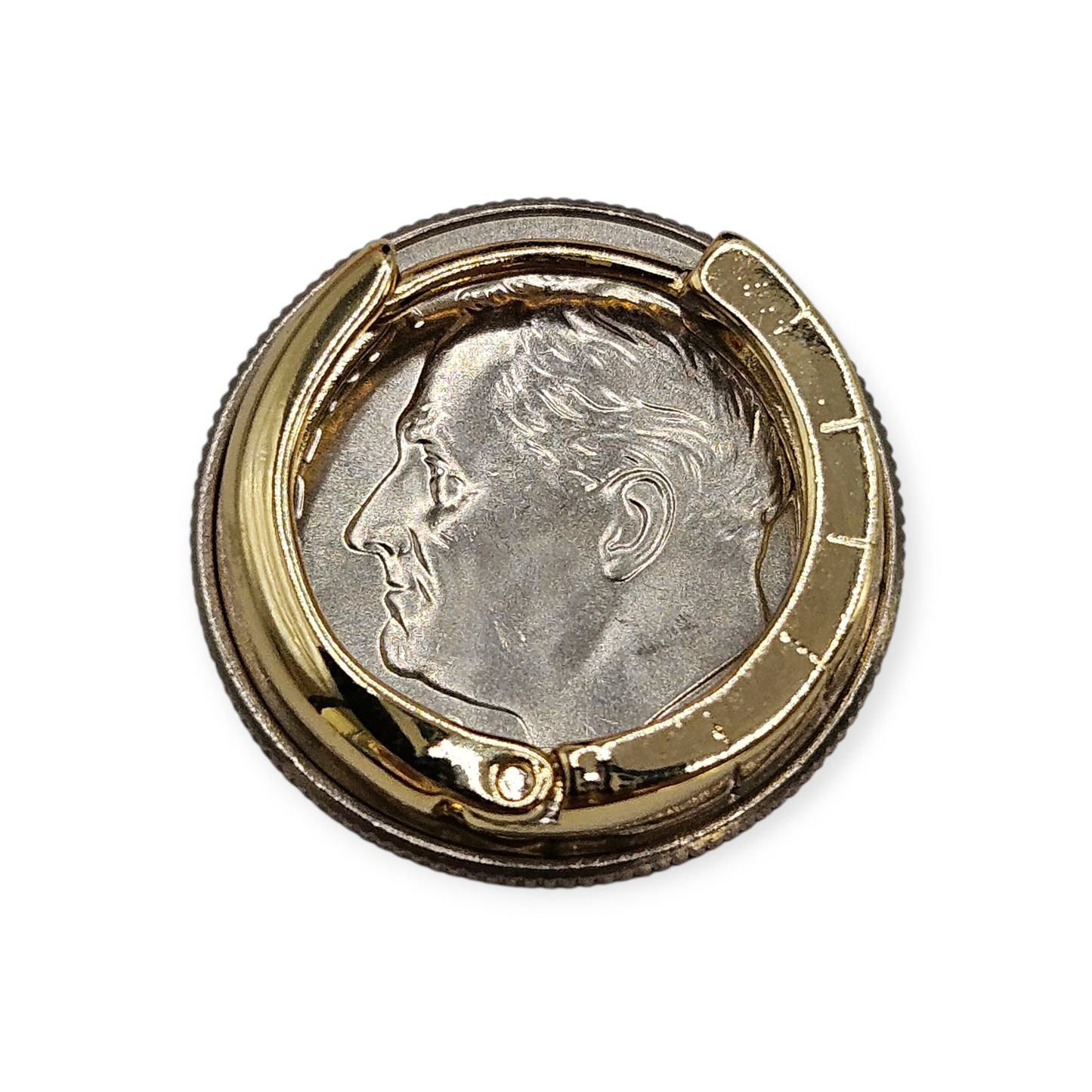 Flat Hoop Earrings 14K Gold Plated Women Earrings 17mm