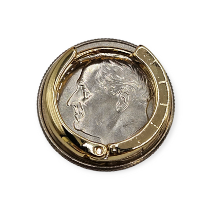 Flat Hoop Earrings 14K Gold Plated Women Earrings 17mm