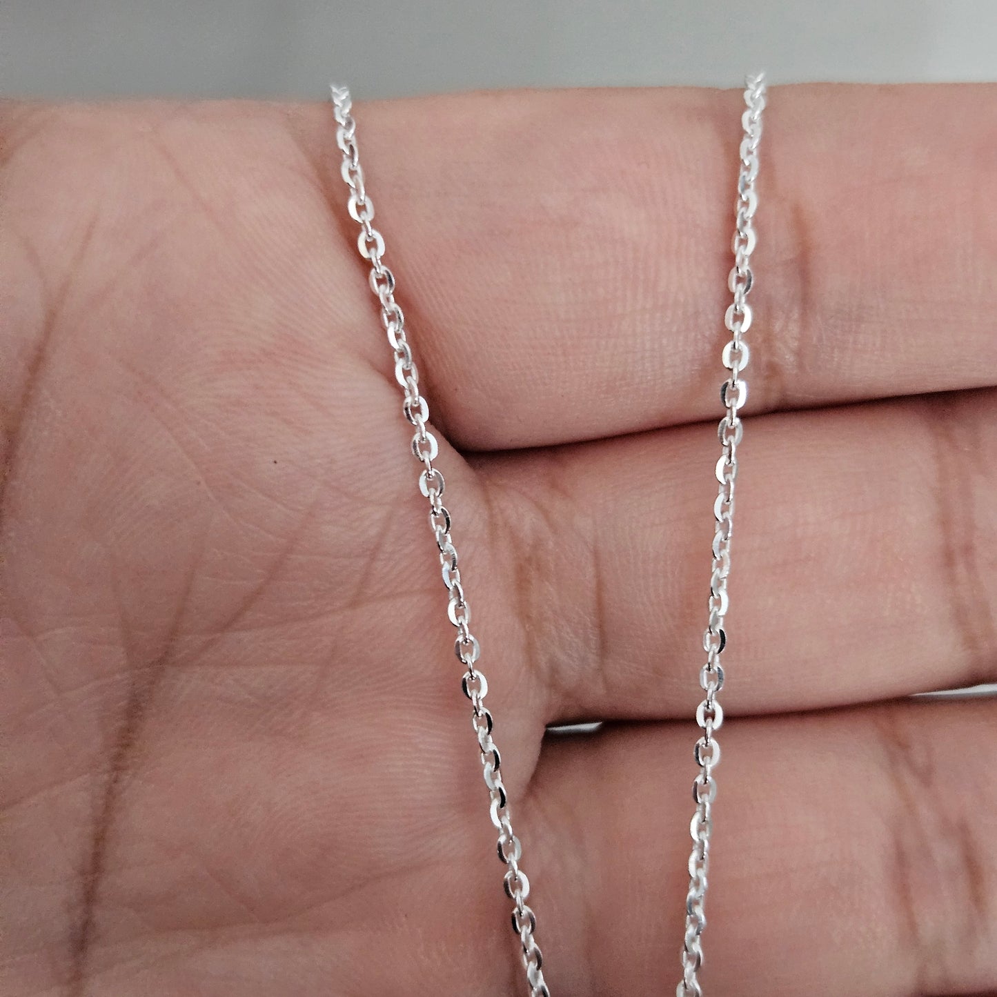 Brillantina Chain Italian Solid 925 Sterling Silver for Men, Women 1 mm