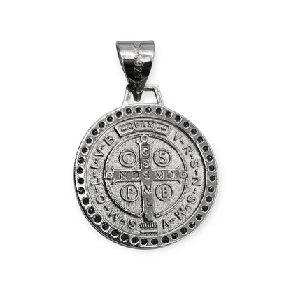Saint Benedict Pendant Silver 925 or 14K Gold Plated