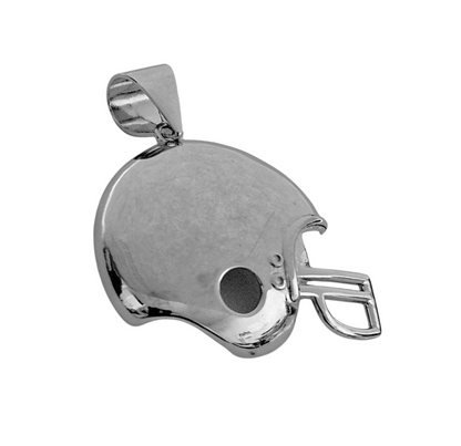 Football Helmet Pendant Silver 925