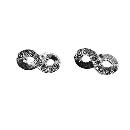 Infinity Stud Earrings for Girls 925 Silver