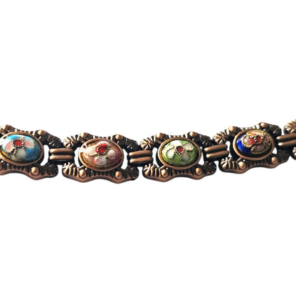 Magnetic Solid Copper Bracelet for Women Vintage Design