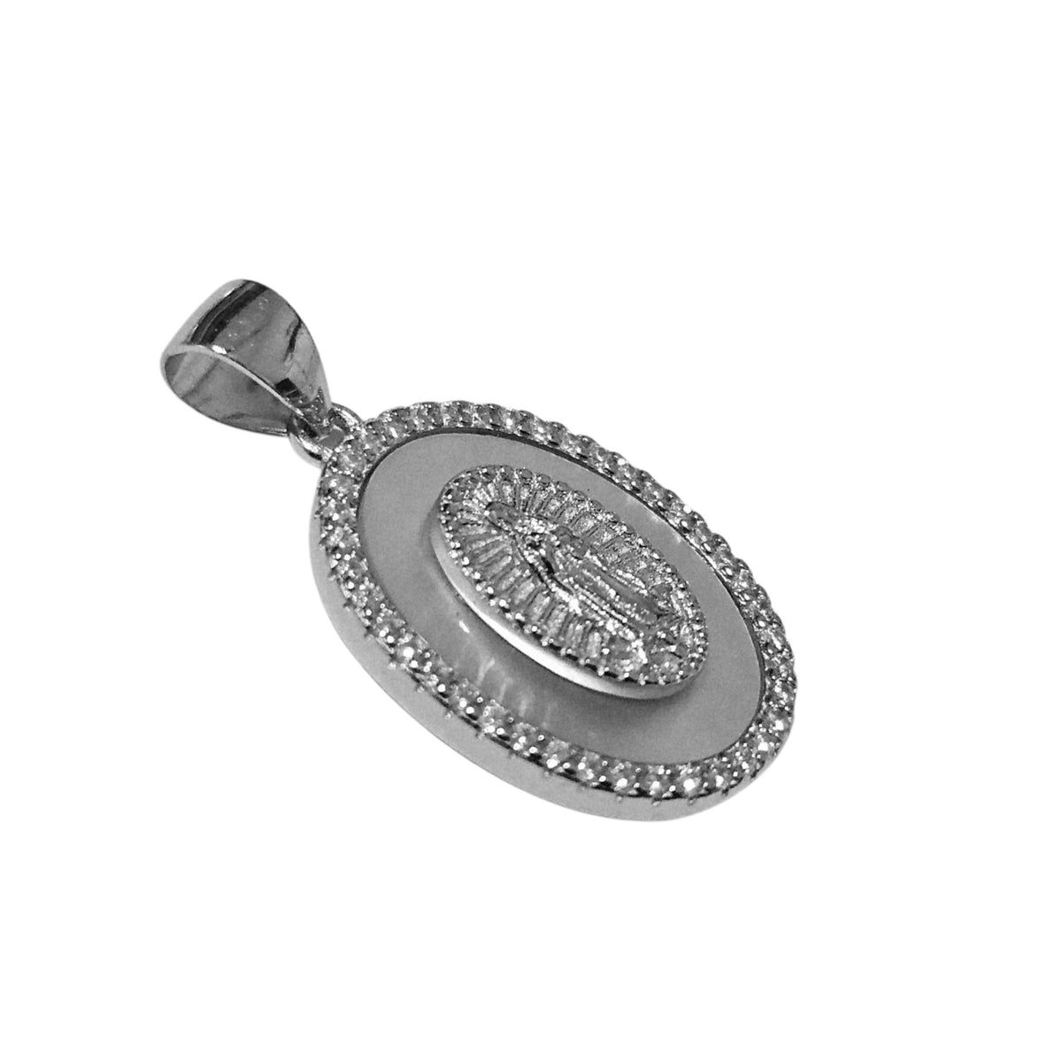 Virgin Mary Silver Small Pendant