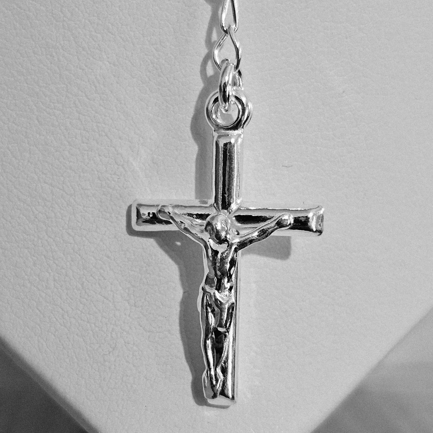 Rosary Necklace Sterling Silver 4mm Beads, Available in 18", 20", 22" and 24" Length