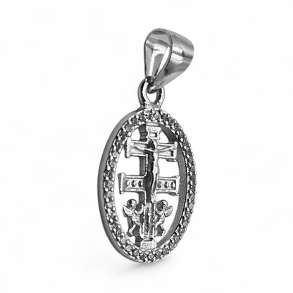 Round Caravaca Silver 925 Pendant