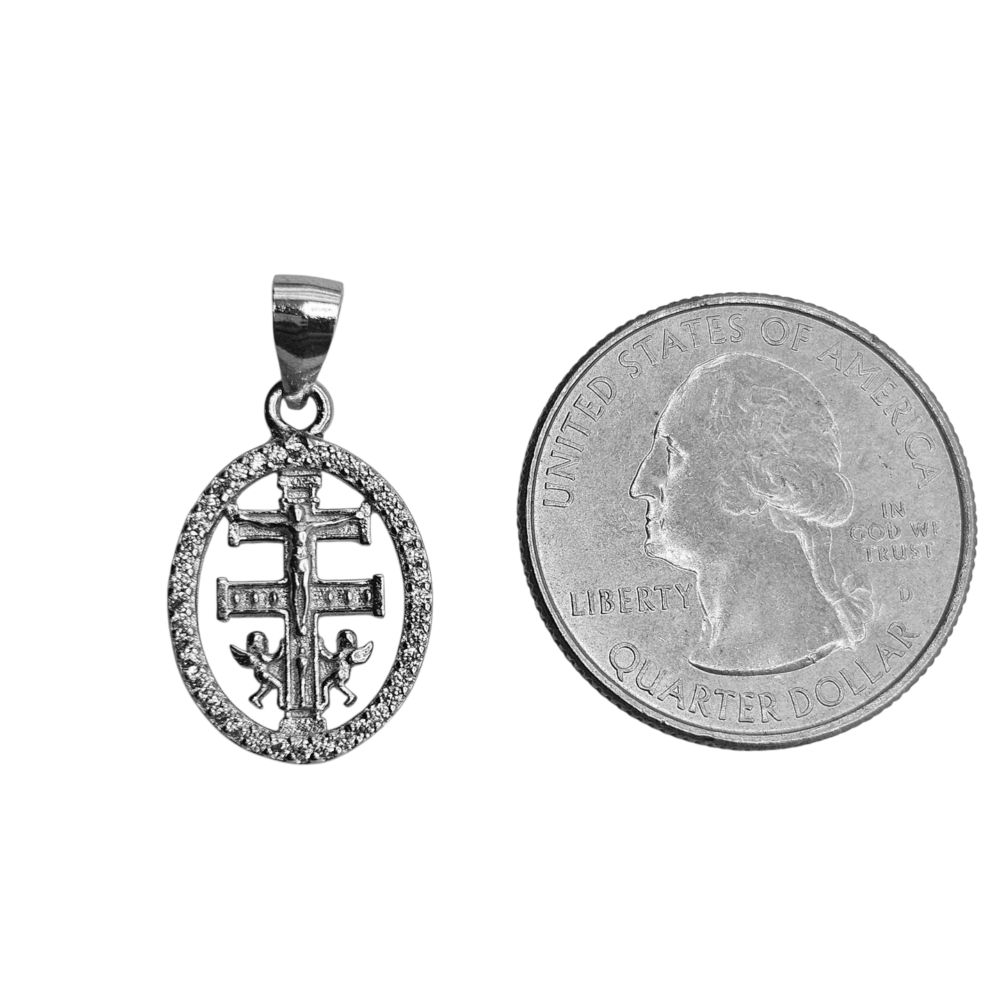 Round Caravaca Silver 925 Pendant