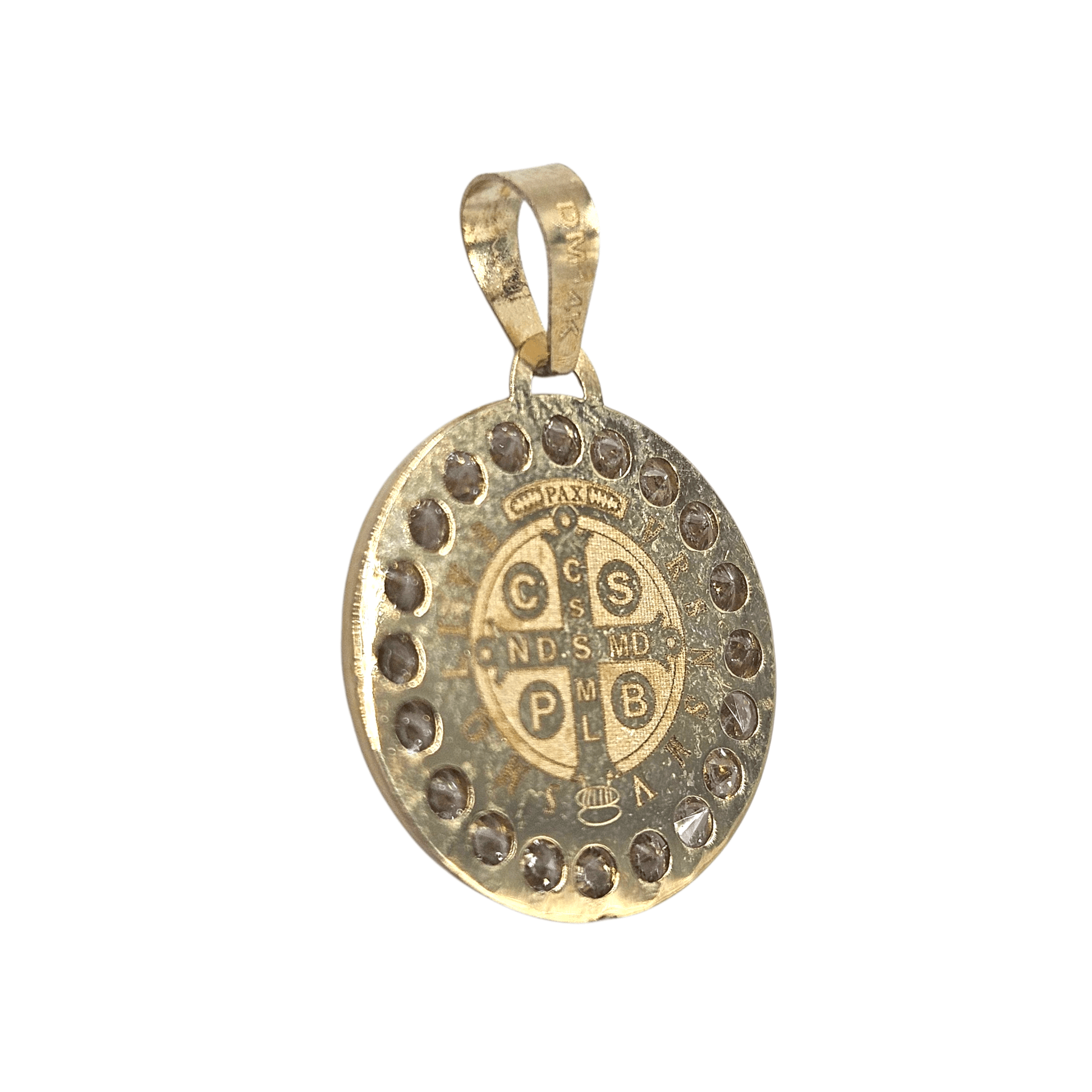 Saint Benedict 14K Gold Pendant
