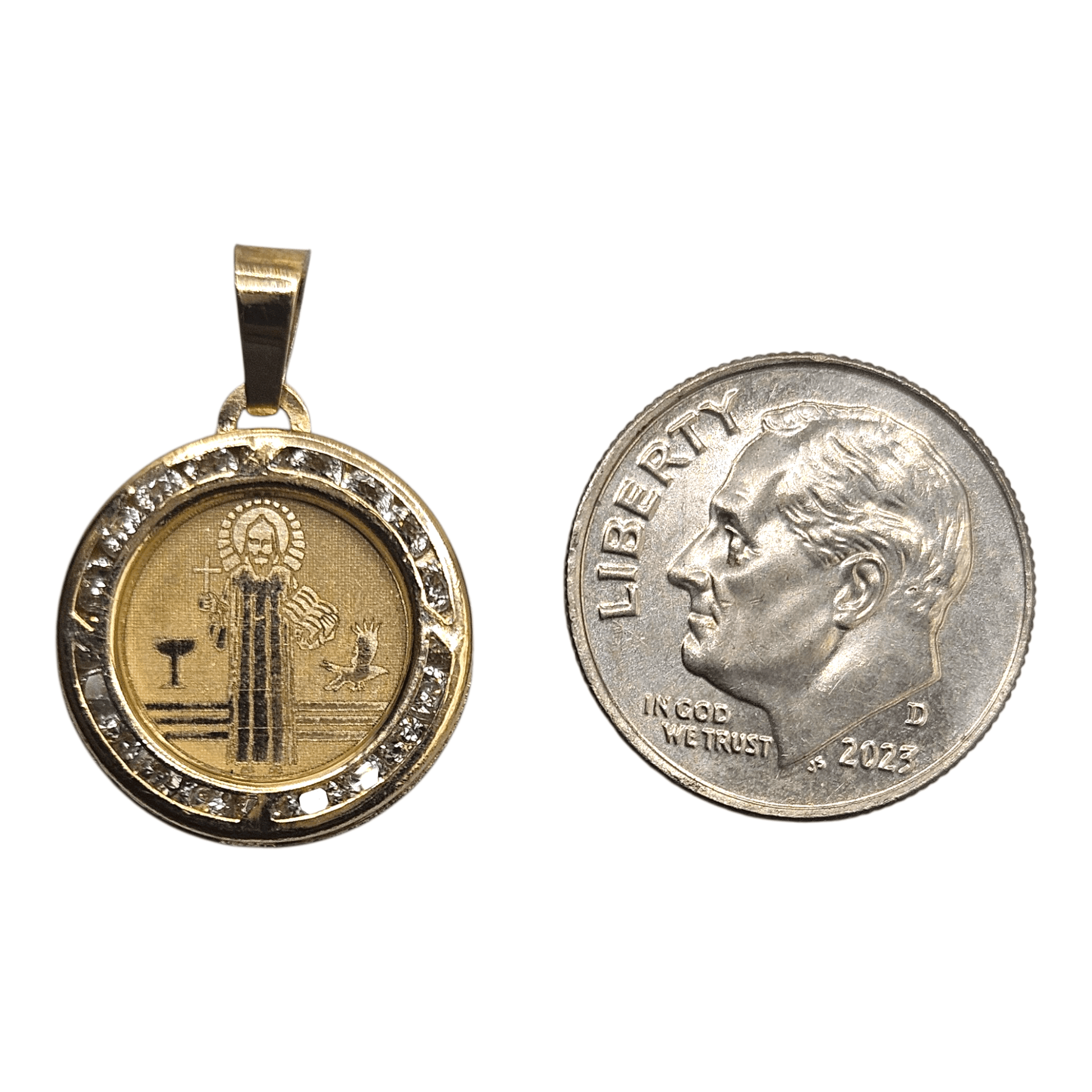 Saint Benedict 14K Gold Pendant