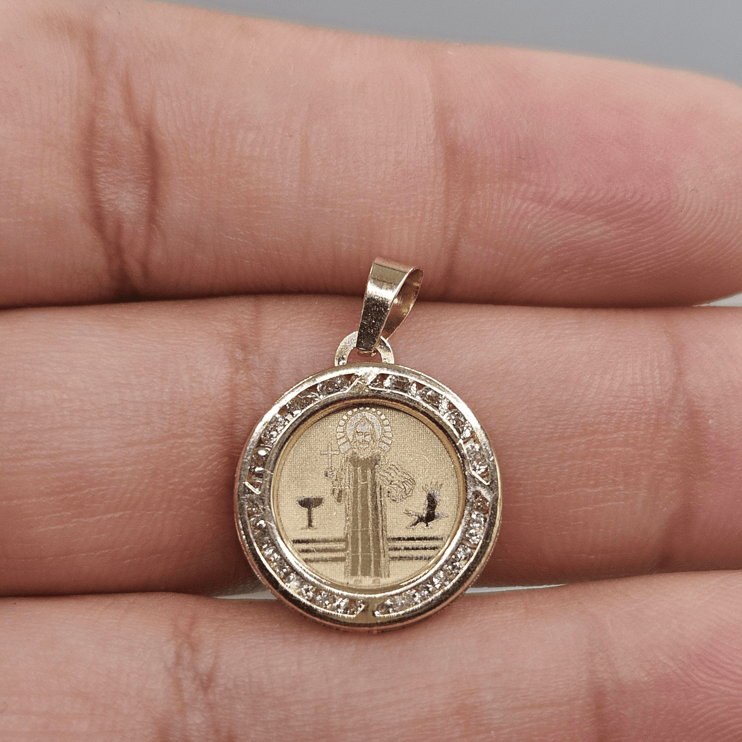 Saint Benedict 14K Gold Pendant