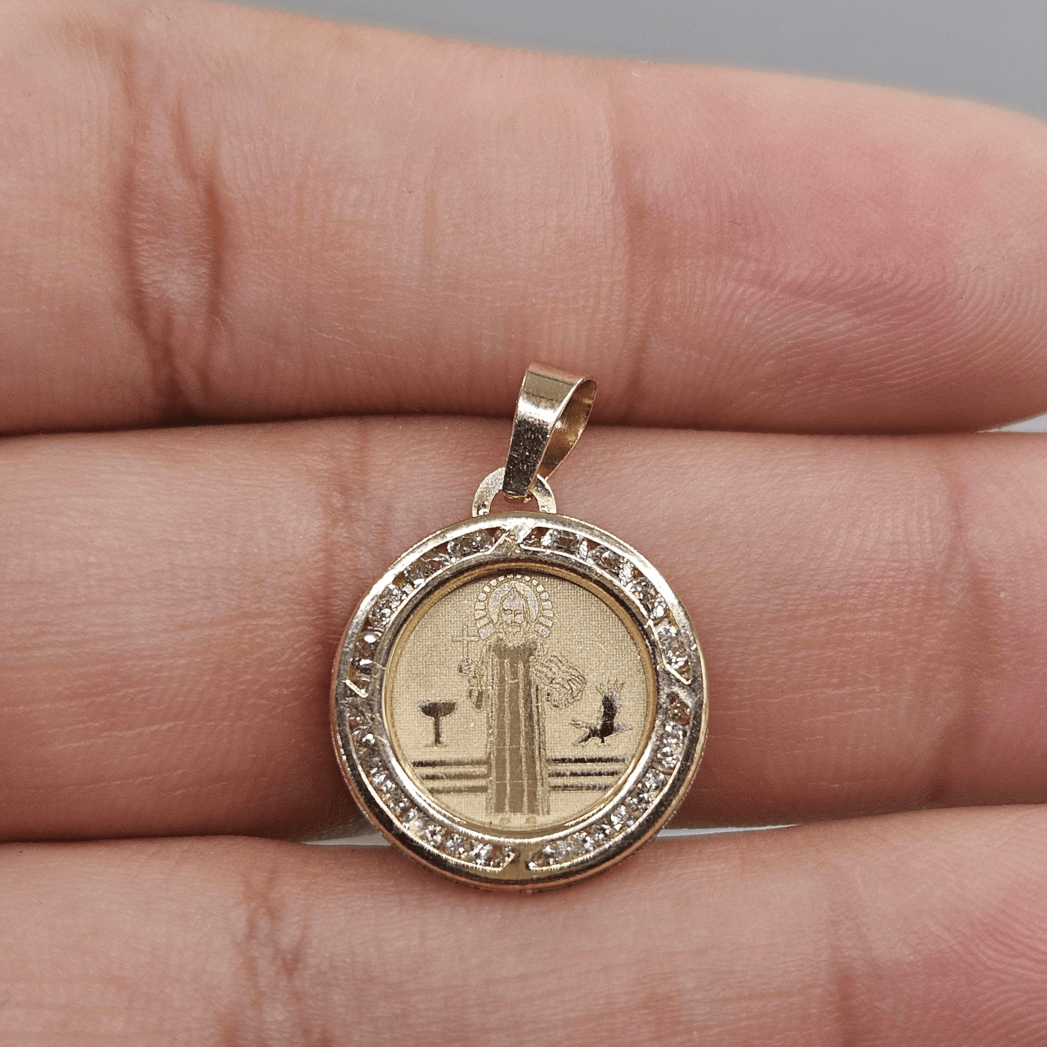 Saint Benedict 14K Gold Pendant
