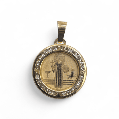 Saint Benedict 14K Gold Pendant