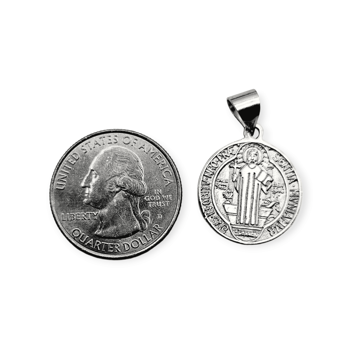 Saint Benedict Pendant Silver 925