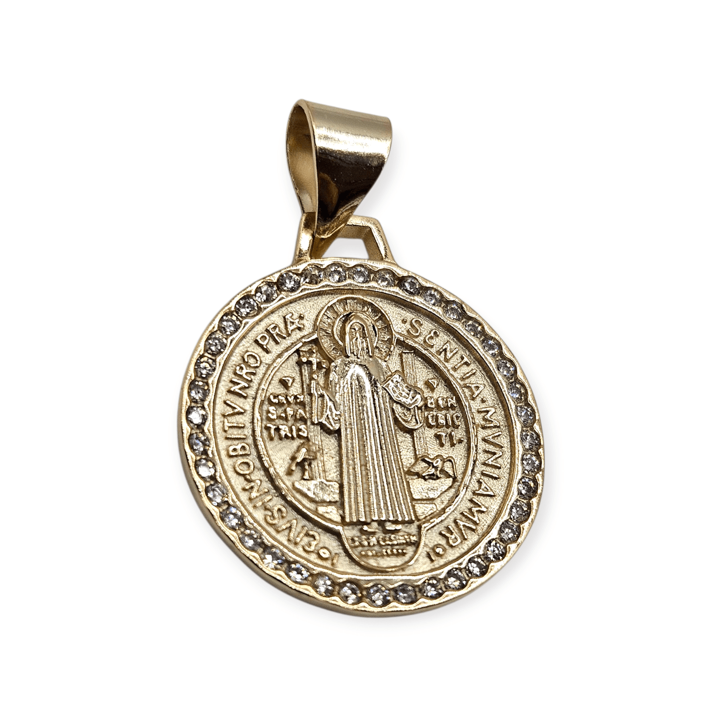 Saint Benedict Pendant Silver 925 or 14K Gold Plated