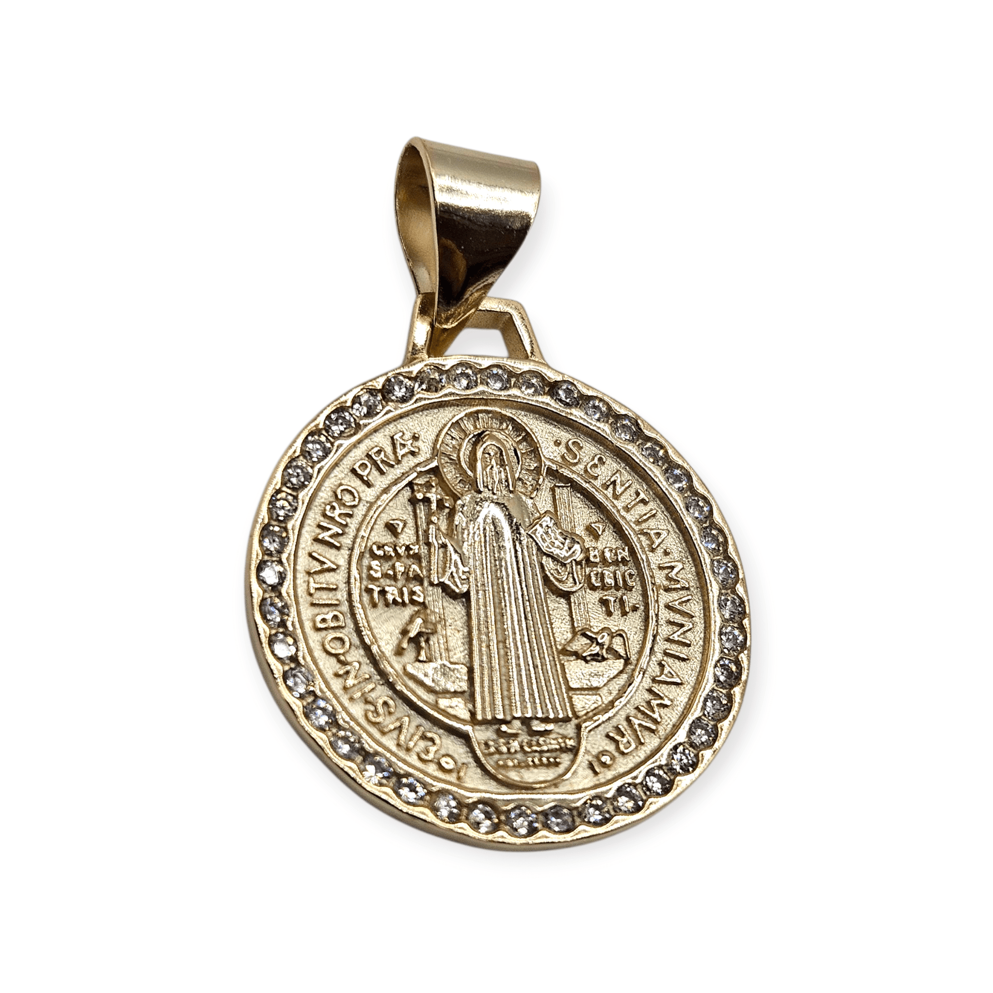 Saint Benedict Pendant Silver 925 or 14K Gold Plated