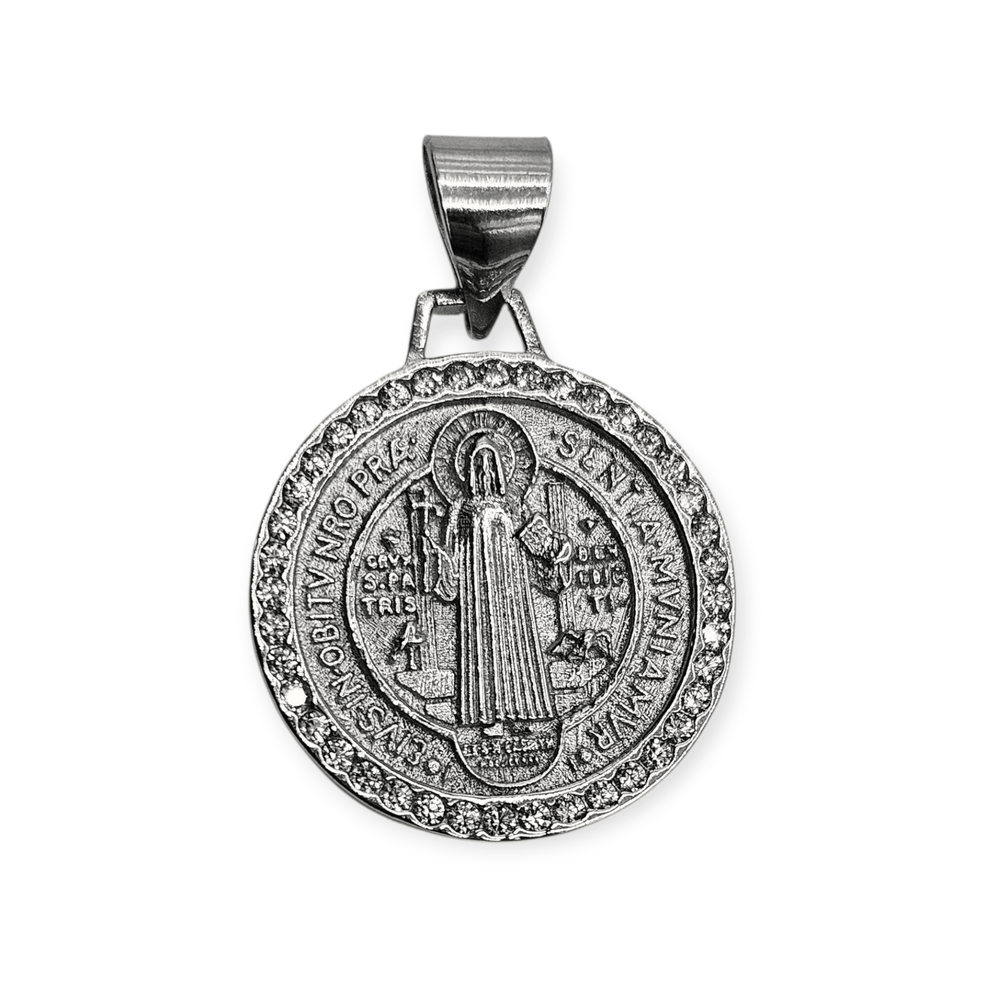 Saint Benedict Pendant Silver 925 or 14K Gold Plated