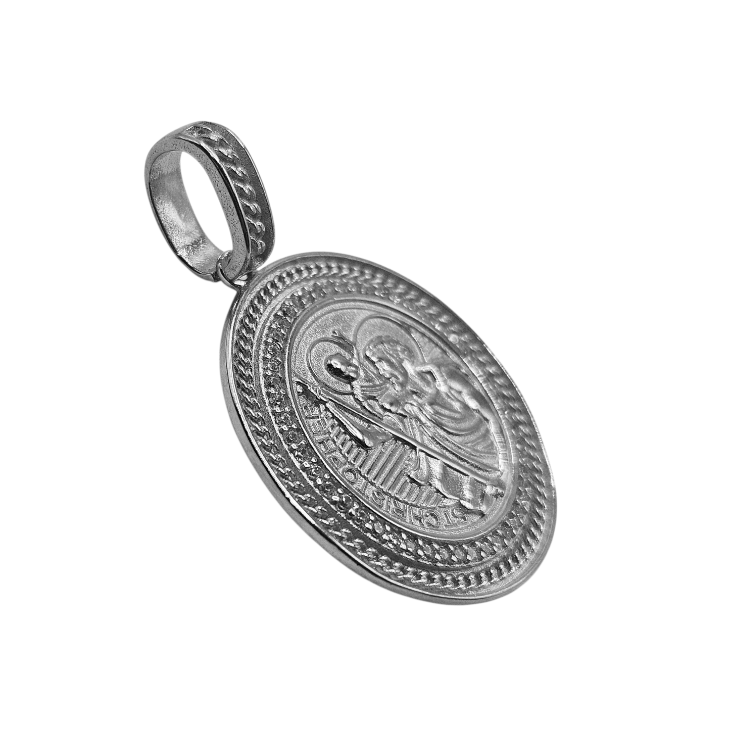 Saint Christopher Pendant Silver 925 or 14K Gold Plated