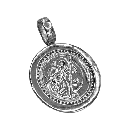 Saint Christopher Pendant Silver 925 or 14K Gold Plated