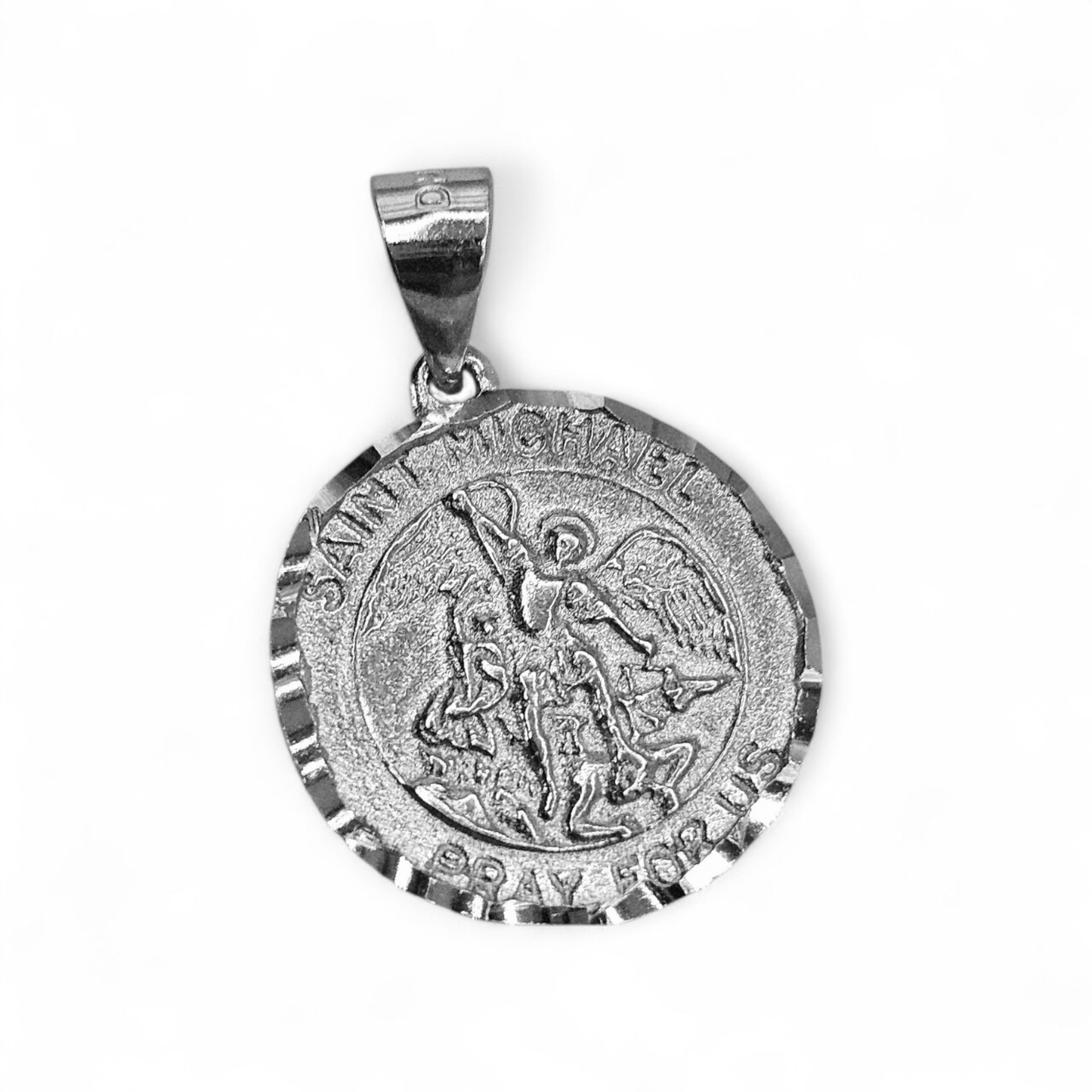 Saint Michael Pendant 925 Silver Dainty