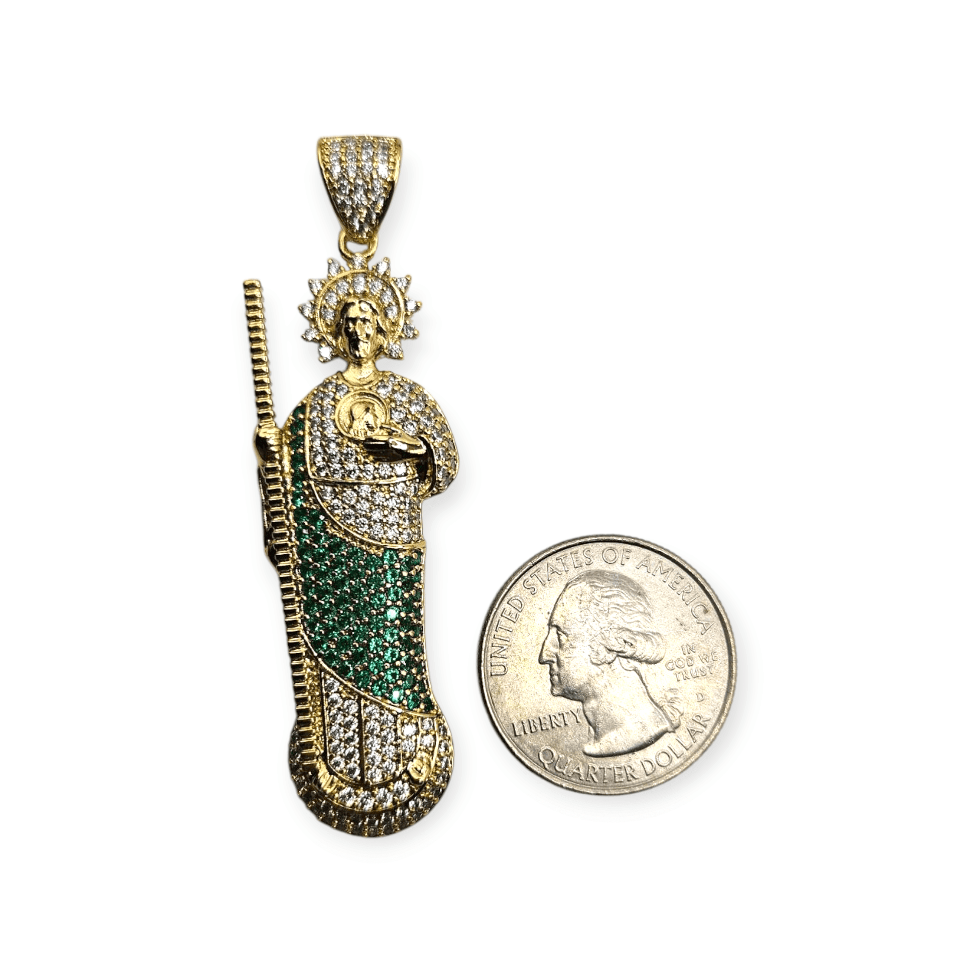 San Judas 14k Gold Plated Saint Jude Necklace