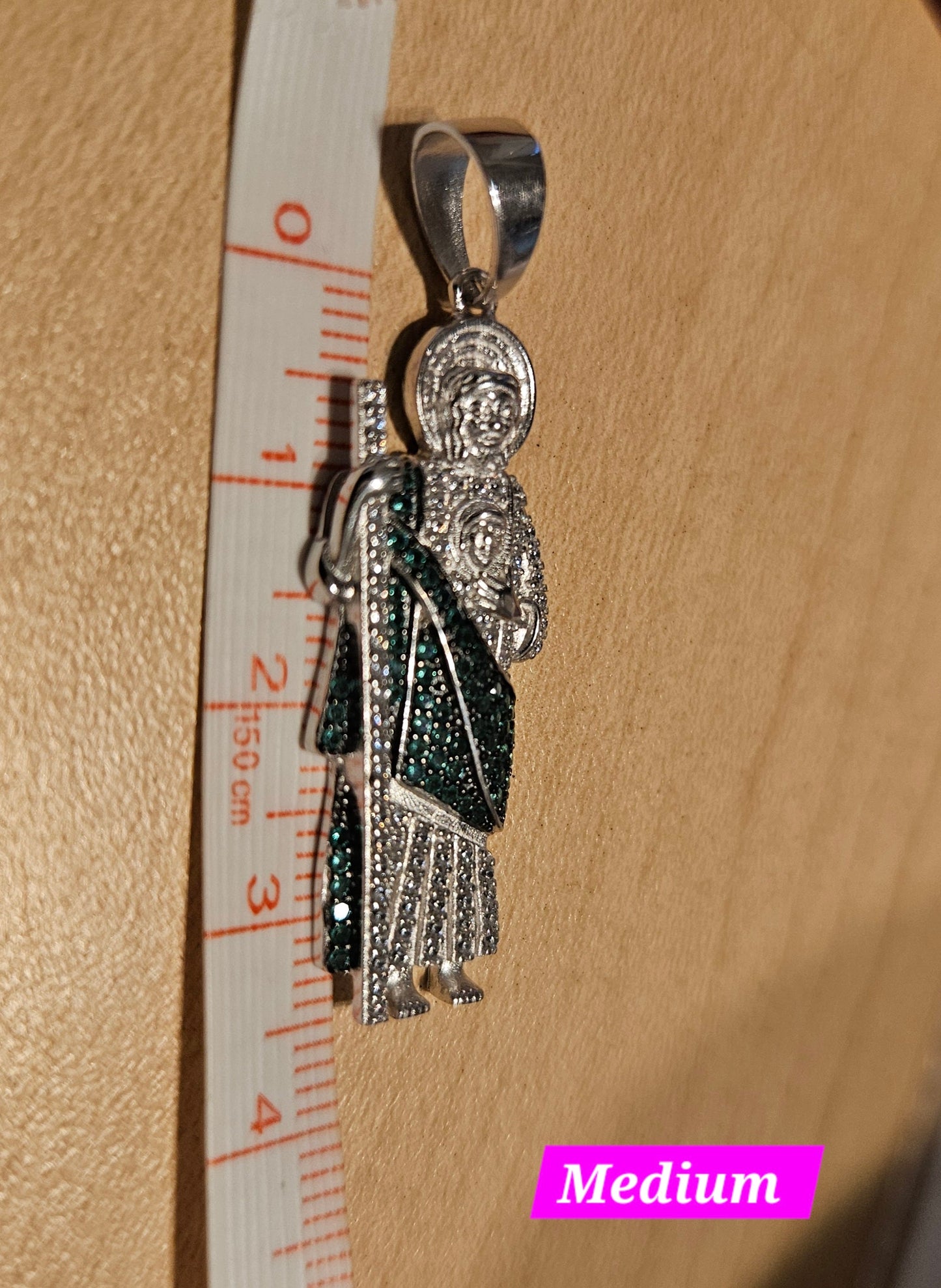 San Judas Silver 925 Pendant Saint Jude