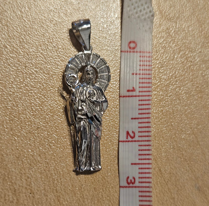 San Judas Silver 925 Pendants - 4 Different Sizes Now Available