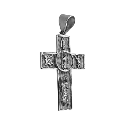 Scapular Cross Pendant Silver 925 Four Way