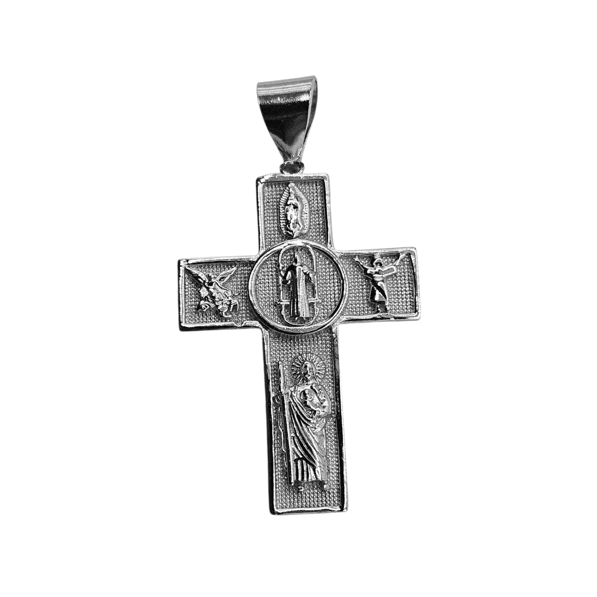Scapular Cross Pendant Silver 925 Four Way