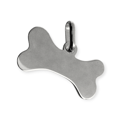 Silver 925 Dog Bone Customizable Tag