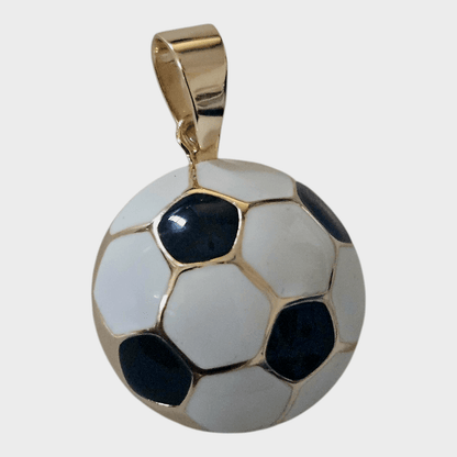 Soccer Ball Pendant Silver 925