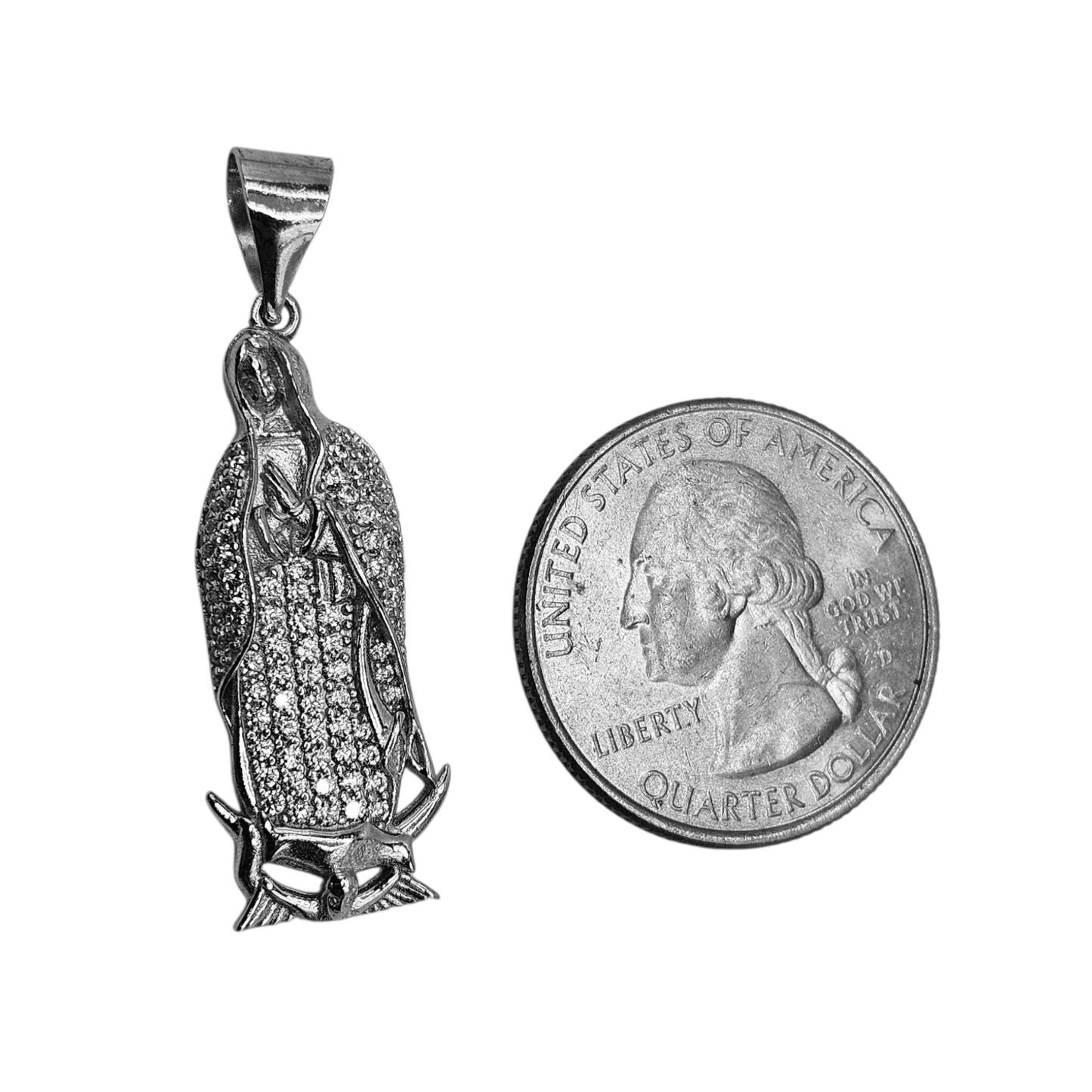 Sterlin Silver Pendant Virgin Mary