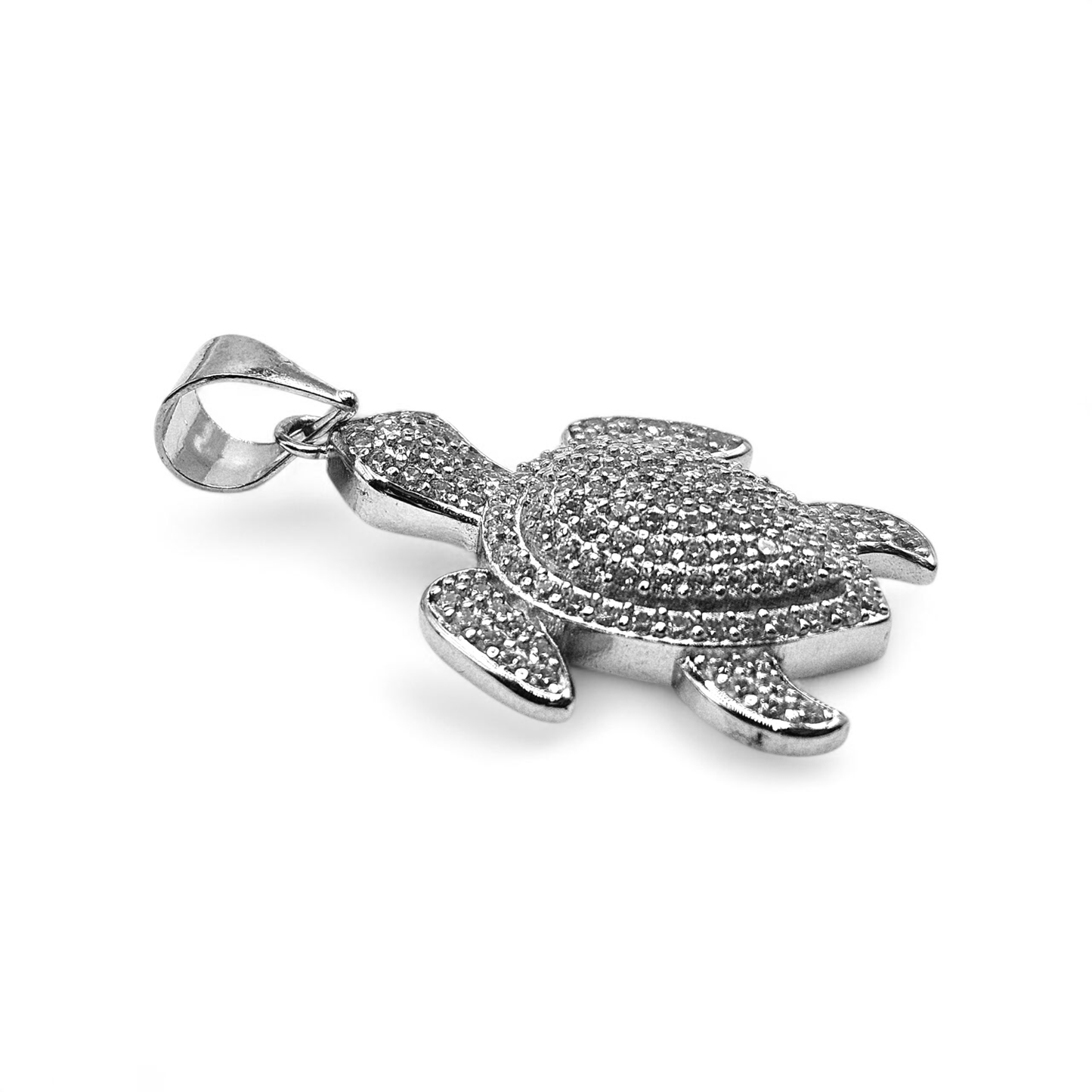Turtle Pendant Silver 925 Cubic Zirconia Stones for Women