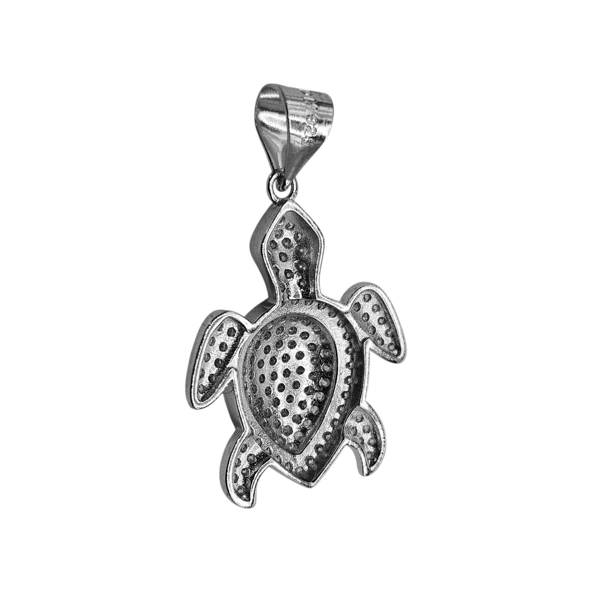 Turtle Pendant Silver 925 Cubic Zirconia Stones for Women