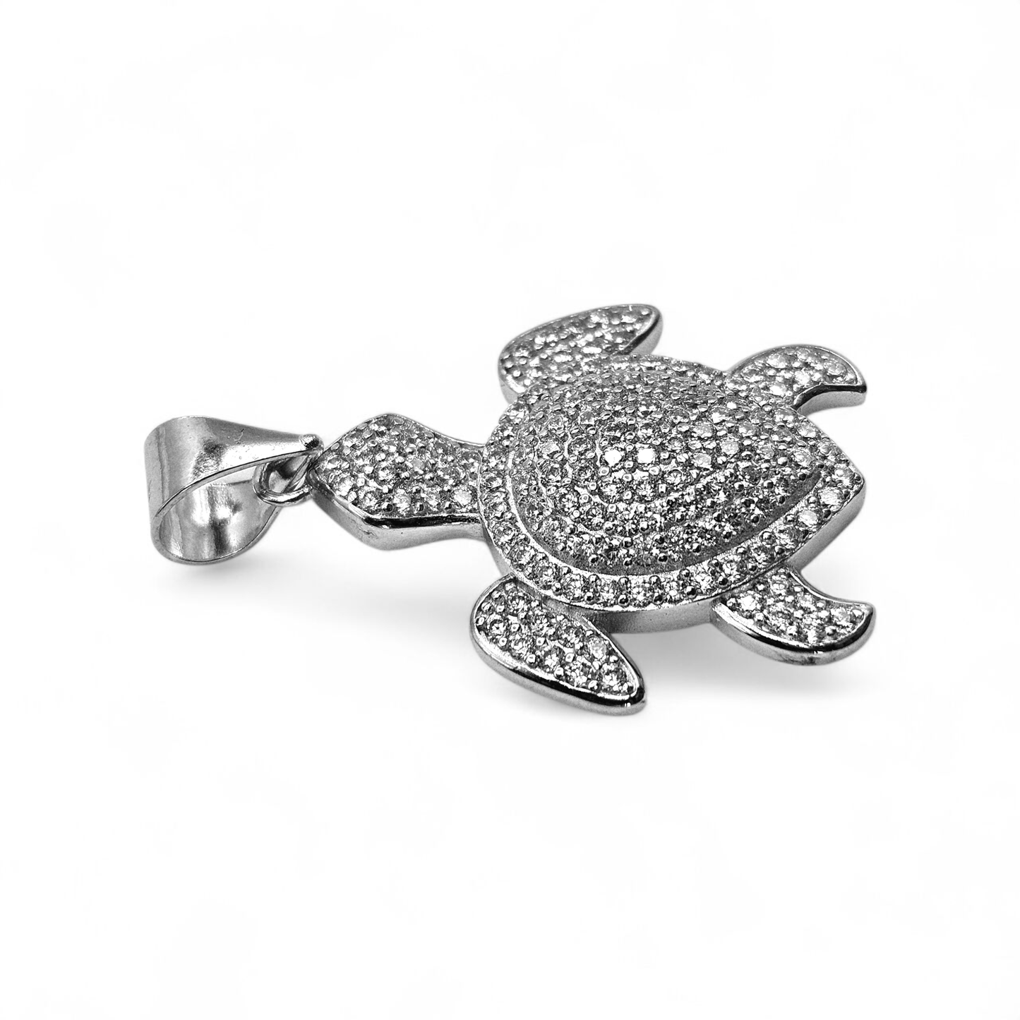 Turtle Pendant Silver 925 Cubic Zirconia Stones for Women