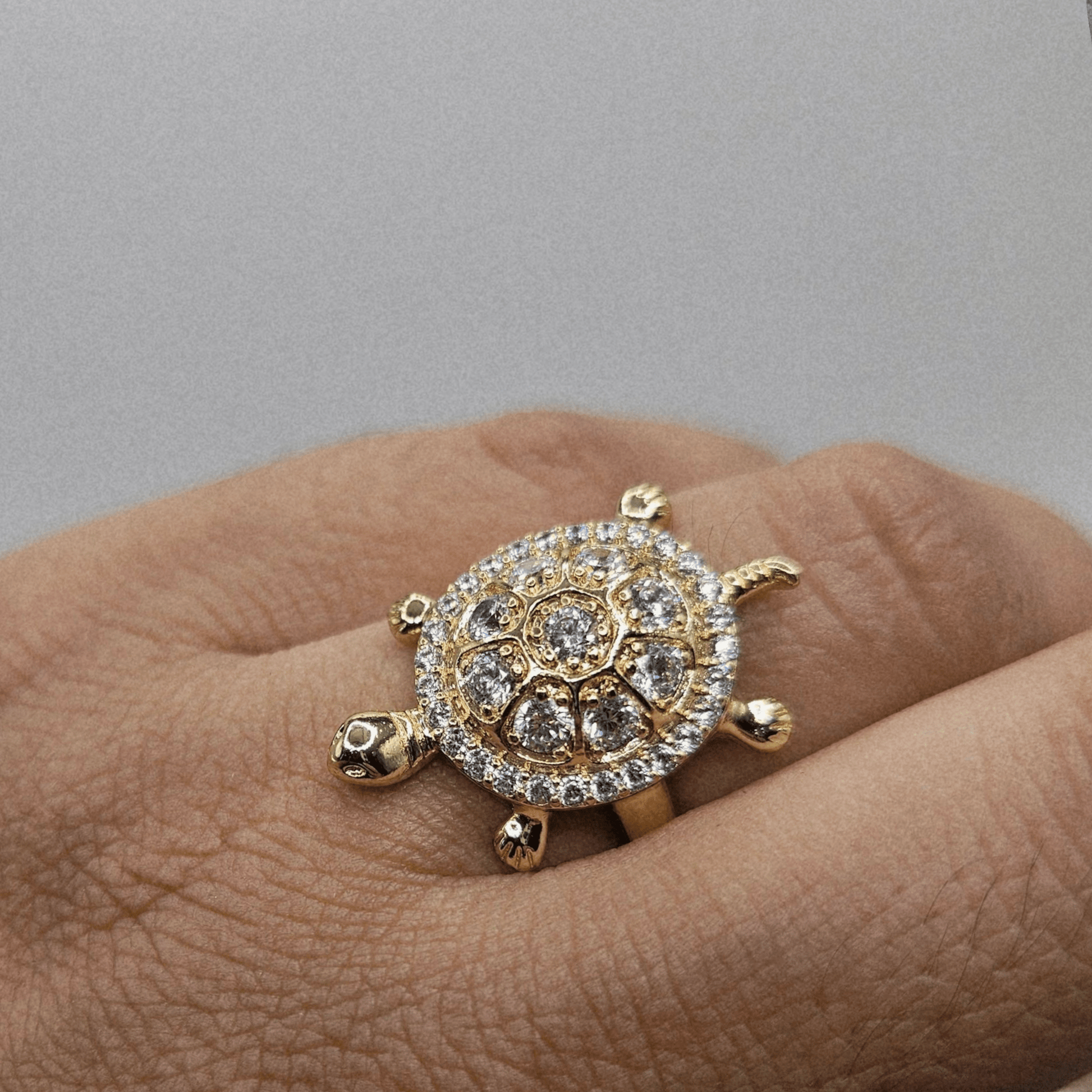 Turtle Ring 14k Gold Plated for Women